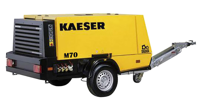 Передвижной компрессор с дизельным приводом KAESER M 70